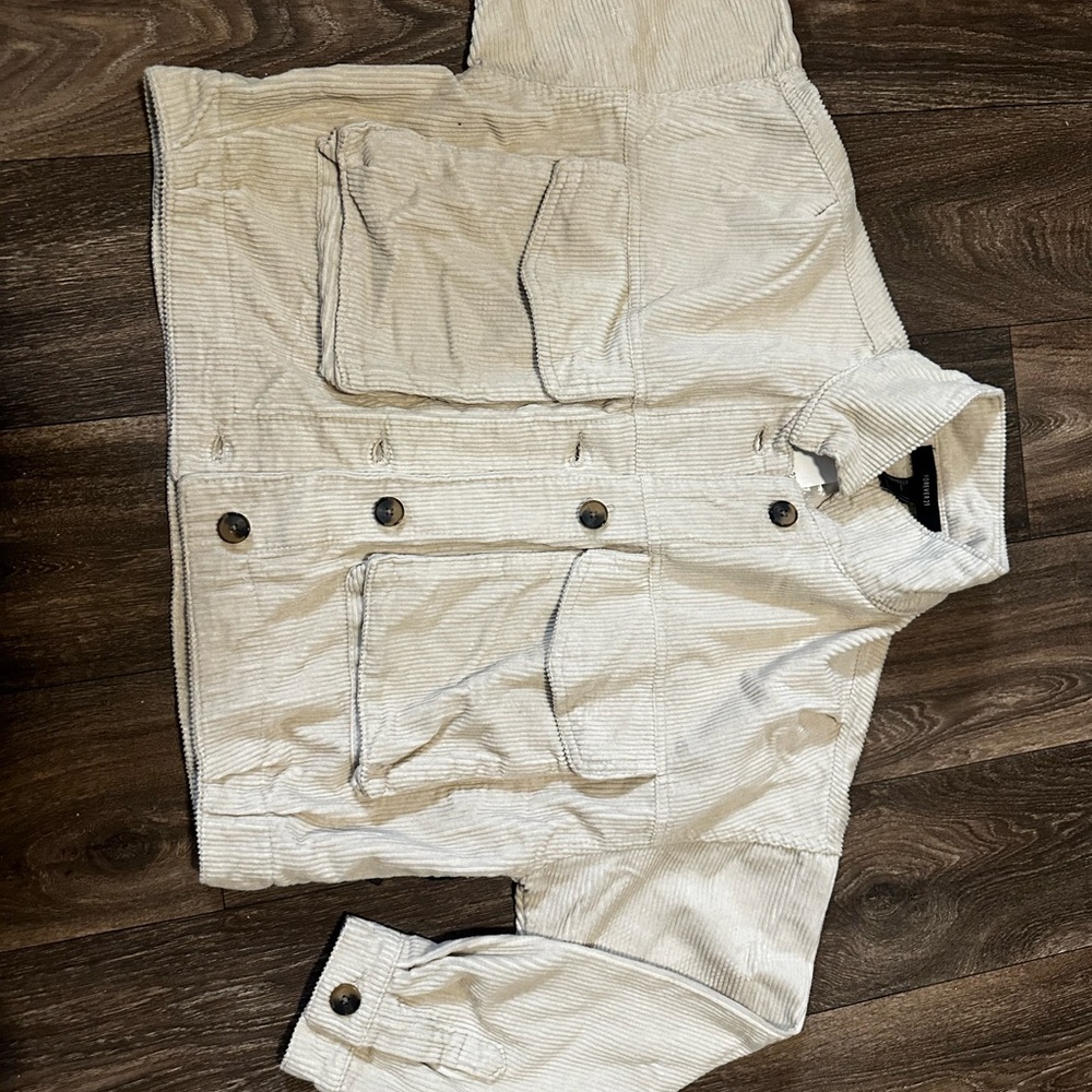 Corduroy Button-Up Jacket